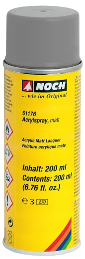 Acrylspray matt, grau